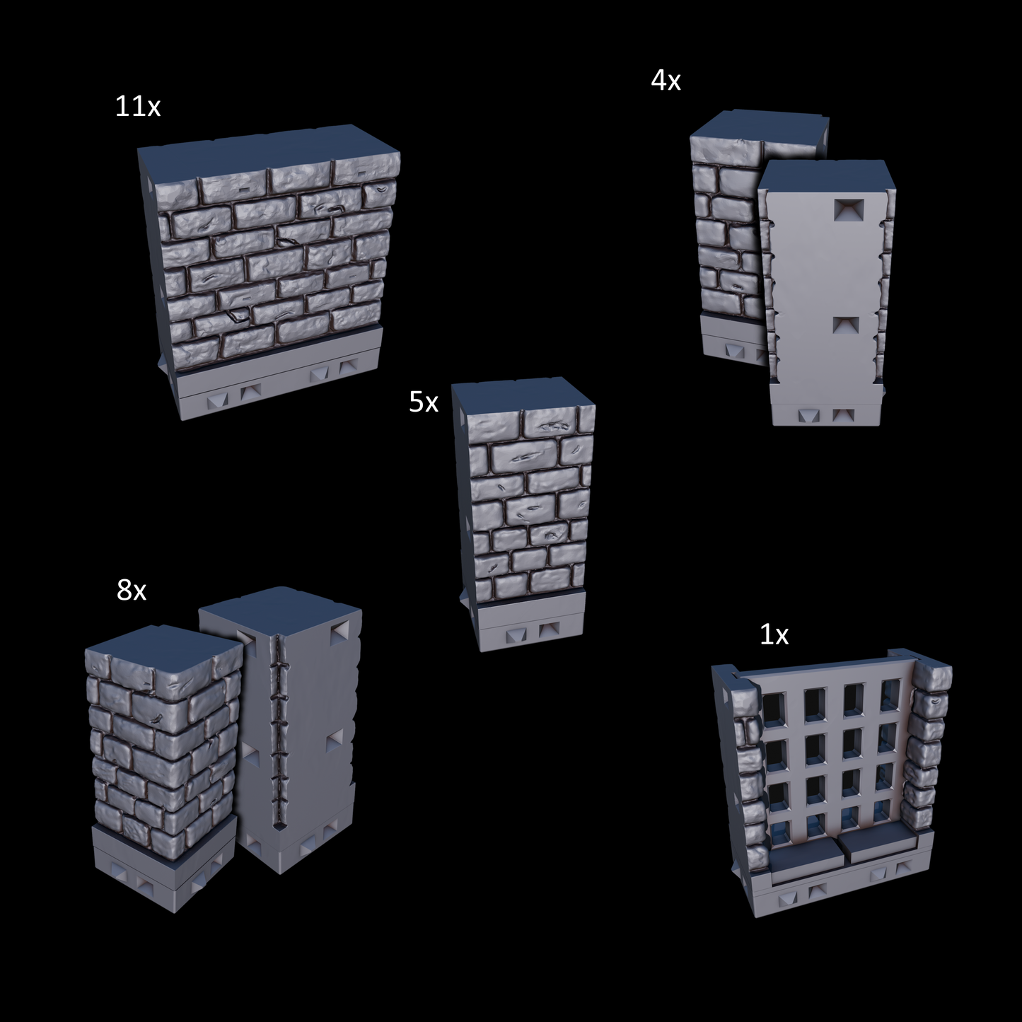 Wand Erweiterungspaket - Classic Dungeon Tiles