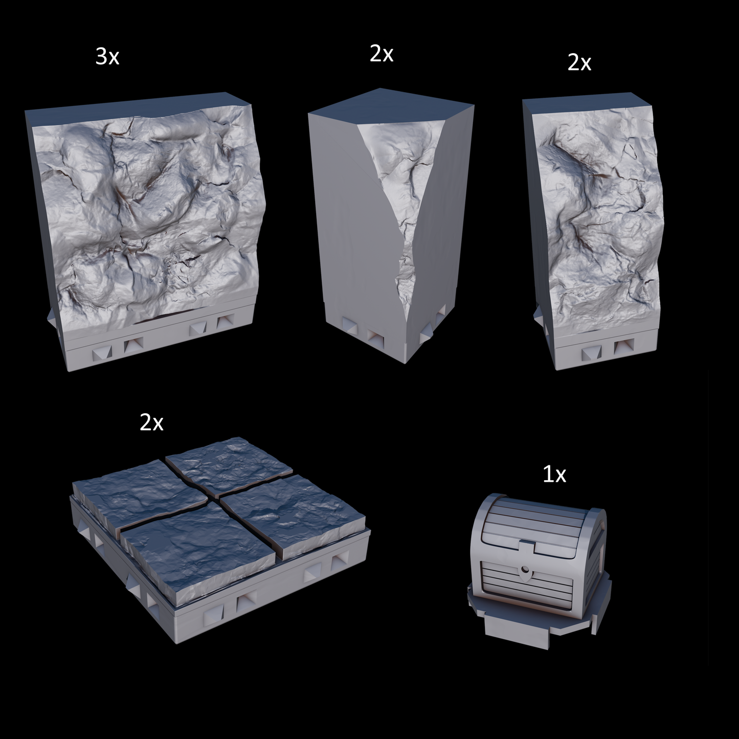 Mini Test-Set – Höhlen Dungeon Tiles