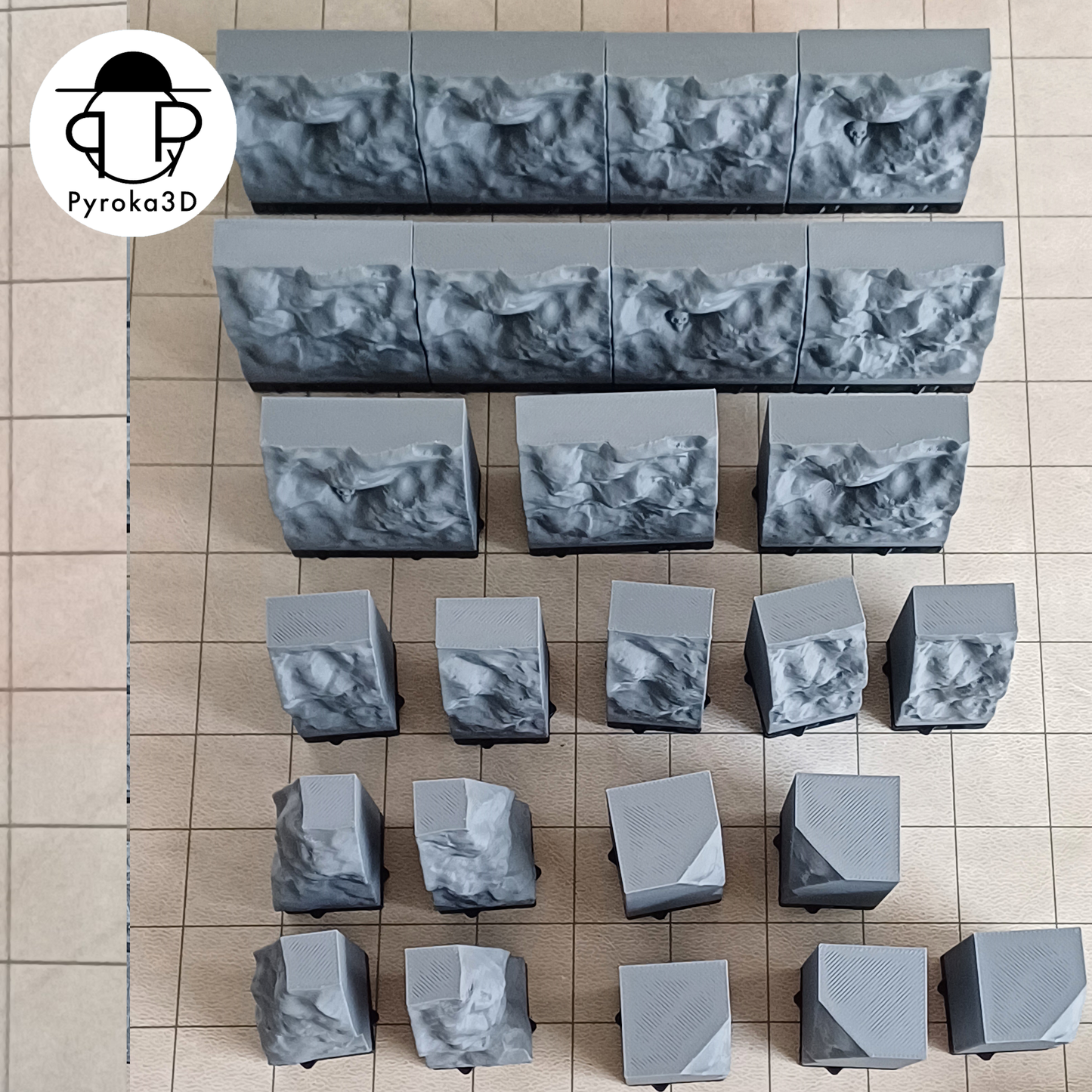 Wand Erweiterungspaket - Höhlen Dungeon Tiles
