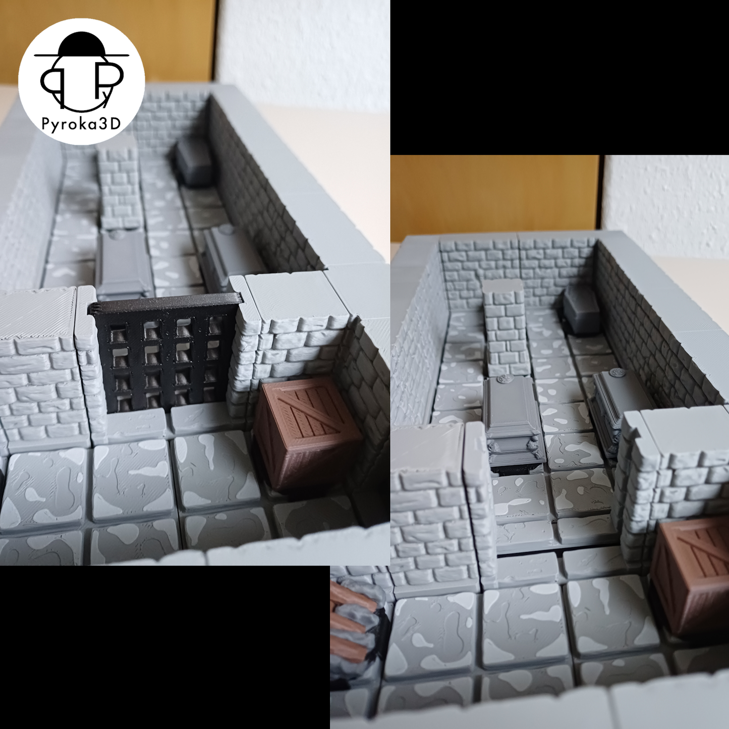 Classic Dungeon Tiles Starterset | Magnetisches Modulares Tabletop Terrain für D&D & TTRPG