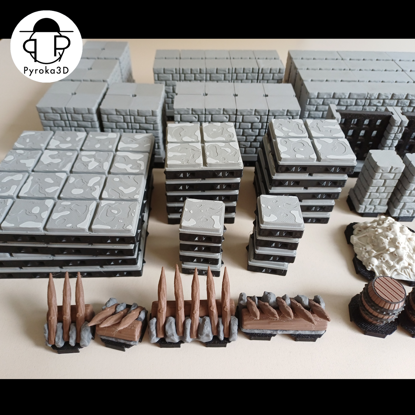 Classic Dungeon Tiles Starterset | Magnetisches Modulares Tabletop Terrain für D&D & TTRPG