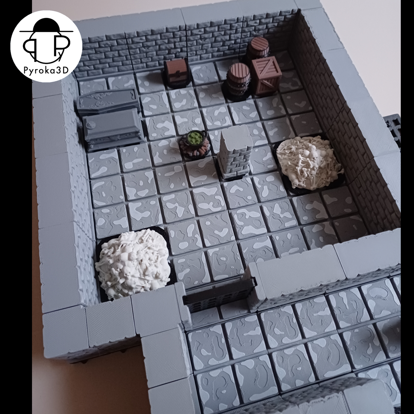 Classic Dungeon Tiles Starterset | Magnetisches Modulares Tabletop Terrain für D&D & TTRPG
